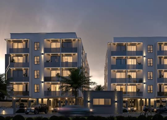 Evening render of Pelican Cove 2 at Ikate Elegushi