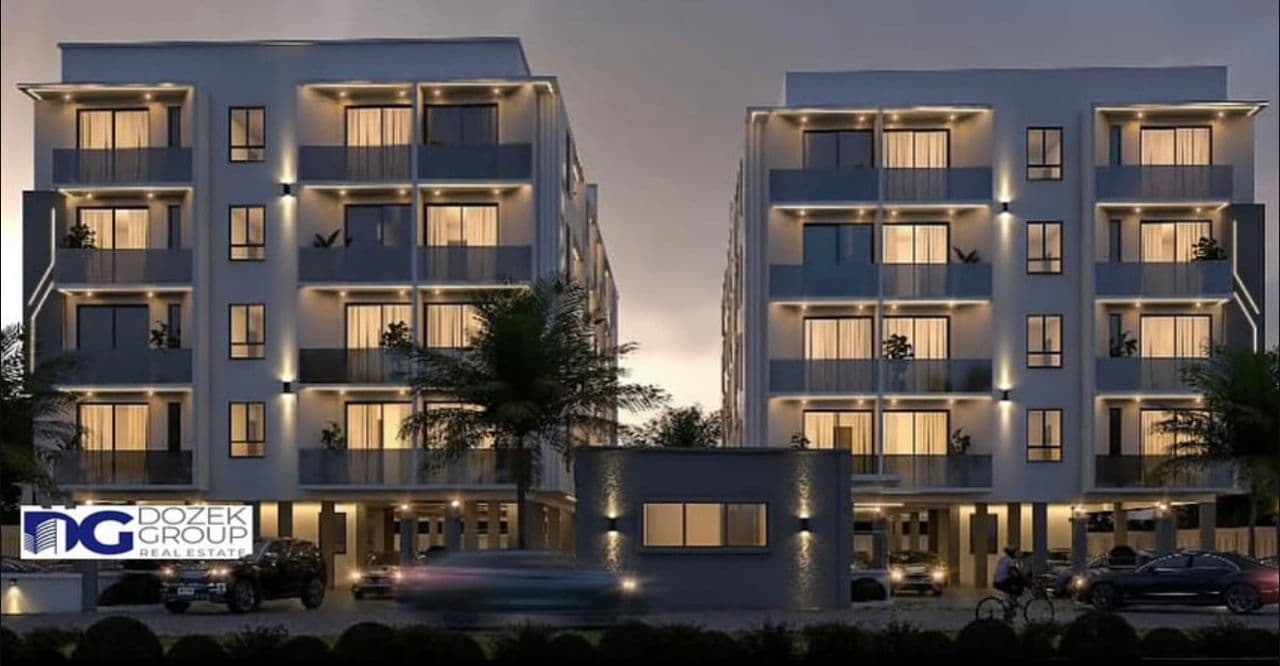 Evening render of the Pelican Cove 2 apartment blocks in Richmond Estate