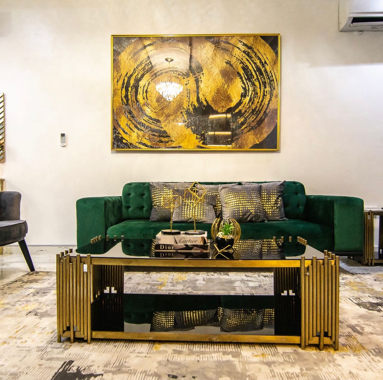 Short-let apartment living space