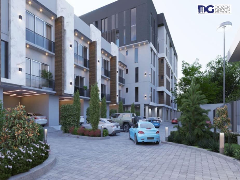 Street view of The Hamlet Apartments in Ikate, Lekki